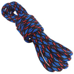 5 8 Solid Braid Derby Line Black with Blue Diamonds & Red Tracer