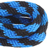 5 8 Solid Braid Derby Line Black & Blue Stripes Closeup
