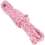 5 8 Solid Braid White w/ Pink Diamonds & Red Tracer